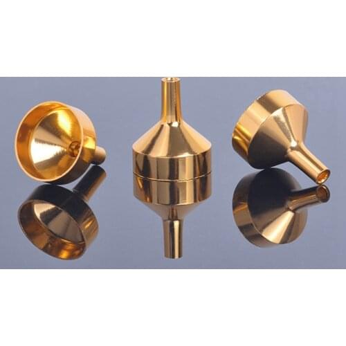 1PCS Stainless Steel Funnel Metal Mini Funnels Transferring Liquid For Perfume Split Bottles Container