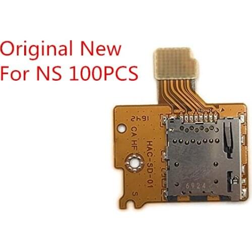 100PCS Original New Micro-Sd Tf Card Slot Socket Board Replacement For Nintendo Switch Game Console Card Reader Slot Socket