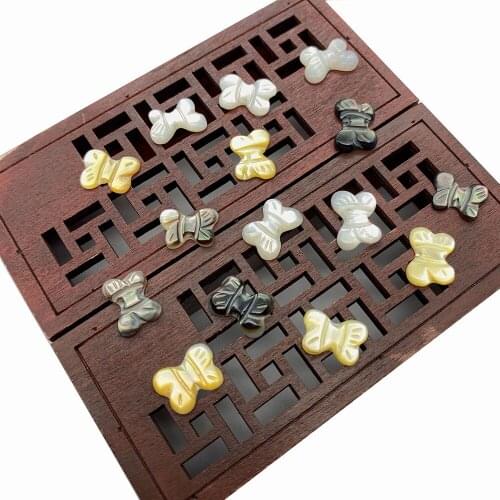 Shell Pendant Natural Sea Water Butterfly Shape Pendant DIY Jewelry Making Bracelet Jewelry Necklace Accessories Wholesale 2pcs