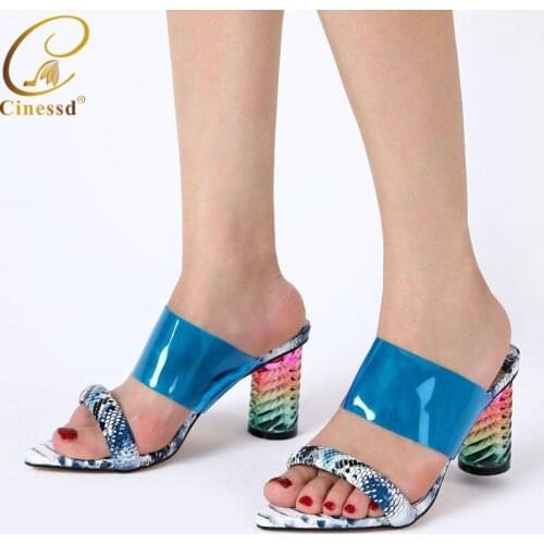2020 Special Arrivals Wedding Blue Color Nigeriain Shoe African Pointed Toe Shoes Luxury Women Shoes