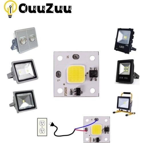 220V 110V Smart IC MINI LED COB Chip 10W White Warm White No Need Driver LED Lamp for Flood Light Spotlight Downlight Lighting