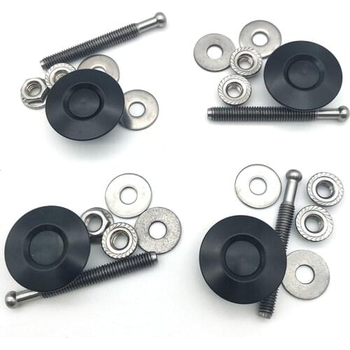4pcs 30mm Car Hood Pin Quik Release Latch Aluminum Mini Fastener Hood Push Button Billet Pins Lock