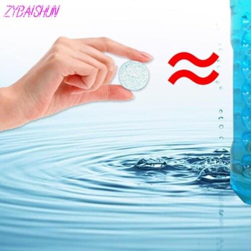 6 pcs. New car windshield cleaner safe compact soda tablet for Hyundai ix35 iX45 iX25 i20 i30 Sonata,Verna,Solaris,Elantra,Accen