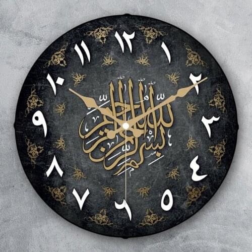 Arabic Modern Glass Wall Clock Kitchen Creative Watches Home Decor Living Room Silent Clocks Gift Decoration Salon Casa