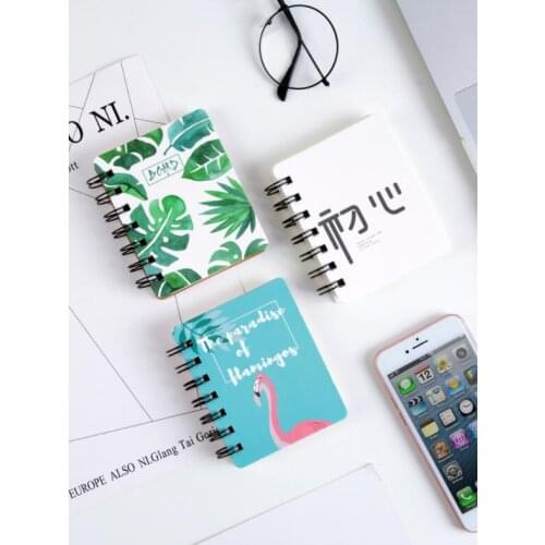 Fresh Spiral Coil Notebook 3 PCS/Lot Cute School Supplies Student Small Book Creative Diary Planner