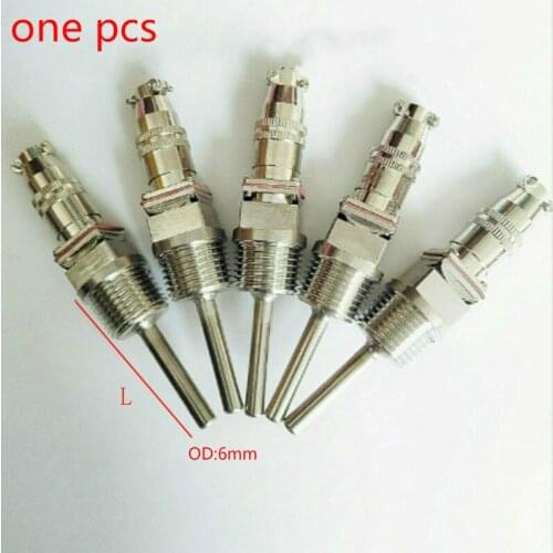 BSP 1/2" M16X1.5 thread Stainless steel -50 to 300 Degree Temperature Transducer Probe PT100 Temperature Sensor L50-300mm