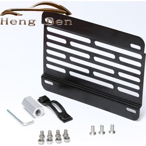 Car Tow Hook License Plate Holder Frame Relocator Bracket Mount Front Bumper