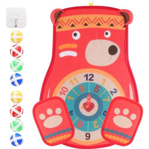 Kids Dart Board Target Toy Set for Child Educational Interesting Indoor Outdoor Game Preschool Math Learn Sport Sticky Ball Dart