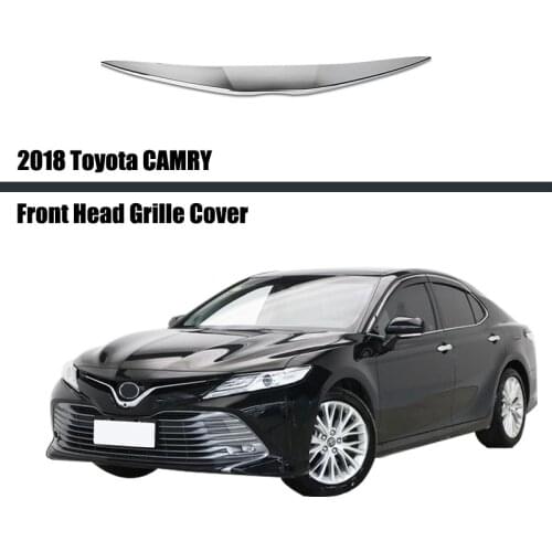 For Toyota CAMRY 2018 2019 2020 2021 Front Head Grille Grill Engine Protector Cover Sequins Trim Fit Car Decoration Accessories