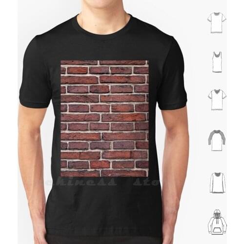 Brick Wall T Shirt Custom Design Print Wall Brick Red Brick Brick Wall Red Brick Wall Industrial Construction The Wall Built