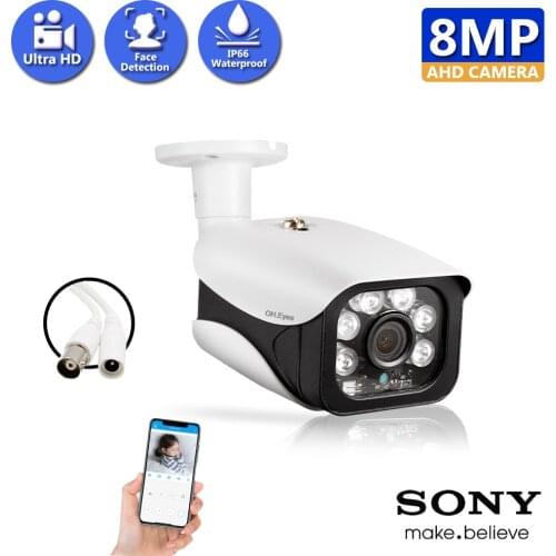 8MP Camera Surveillance AHD Surveillance CCTV Analog Camera High Resolution IR Cameras PAL NTSC Outdoor Waterproof Video Camera