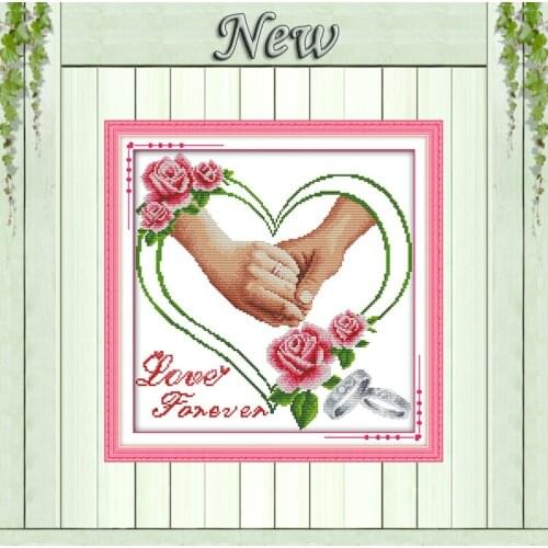 Give you happiness lovers home decor painting counted print on canvas DMC 11CT 14CT Cross Stitch kits embroidery needlework Sets