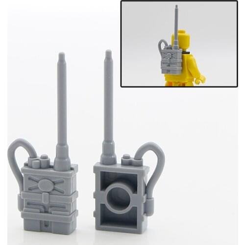 Accessories Bricks Radio Station City Building Blocks US Army BC1000 American Soldier Figure Military Brick Toy For Children