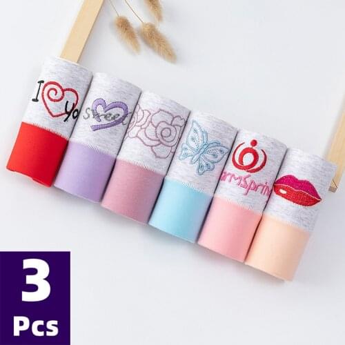 3Pcs High Waist Womens Underwear Cotton Plus Size Womens Seamless Panties Breathable Lingerie Female Briefs Cotton Underwear