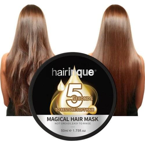 Magical Treatment Hair Mask Moisturizing Nourishing Repairs Hair Restore 5 seconds Damage Mask Care 50ml Soft Hair I0R6