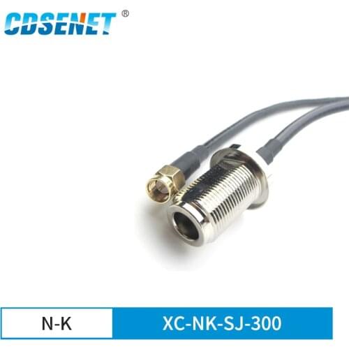 N-K SMA-J Extension Cable for FRP antenna 3M 50ohm RG58 XC-NK-SJ-300