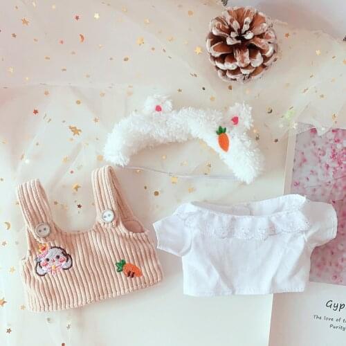 Doll Clothes For 20cm EXO Baby Dolls Clothes strap dress Lace skirt Cute Dolls Accessory for Korea Kpop EXO idol Toy for girl