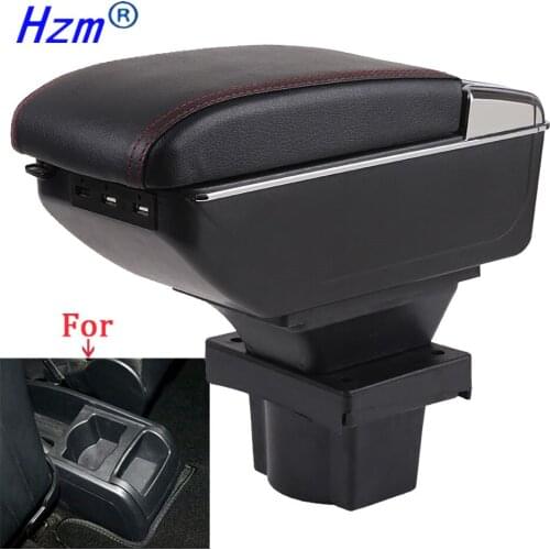 For Skoda Octavia Armrest box For Skoda Yeti Mk2 2005-2012 Car Armrest Retrofit parts Storage box car accessories USB