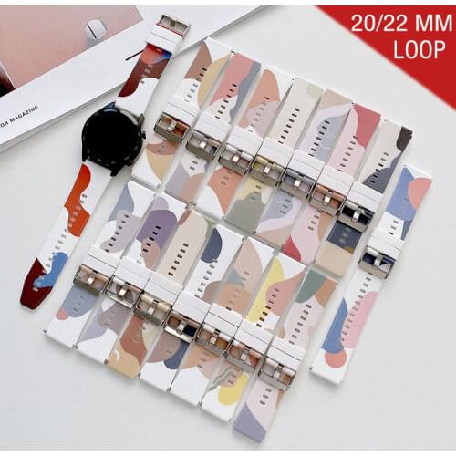 20mm 22mm Strap For Samsung galaxy watch 3 46mm Gear S3 Frontier amazfit bip/active bracelet 20/22mm band Huawei watch gt 2/2e