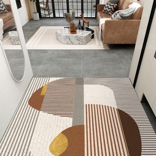 Modern Decoration Door Mat Carpet Non-slip PVC Freely Cutting Hallway Door Mats Kitchen Mat Bath Mat Custom Entrance Mats Carpet