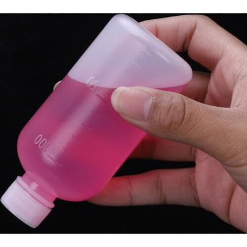 2 Pcs ABS plastic translucent empty sealed bottle solid powder sample bottle laboratory reagent packaging bottle