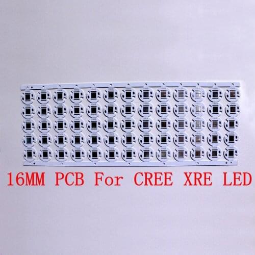 50pcs/lot,Cree XRE LED PCB Aluminum board 20mm 16mm XR-E LED PCB/ Aluminum base plate/ Circuit board/ PCB LED board for DIY LED