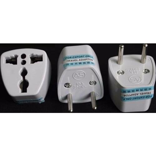 USA AU CN to European EU AC Plug Power Adapter Converter 250V For Travel