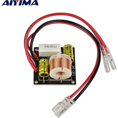AIYIMA 50W 2 Ways Audio Crossover Desktop Speaker Treble Bass Frequency Divider Filter for 3 Inch Loudspeaker DIY Home Theater