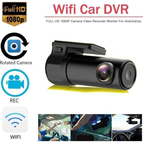 HD 1080P Car DVR Dash Cam Lens Camera G-sensor Car Video Recorder WIFI Driving Recorder 150 Degrees for Android for iPhone