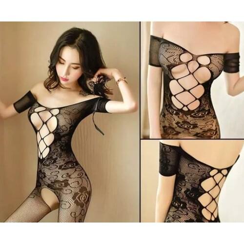 Fishnet Bodysuits Catsuit Womens Transparent Open Crotch Sex Clothes See Through Body Stockings Mesh Mesh Hot Erotic Lingerie