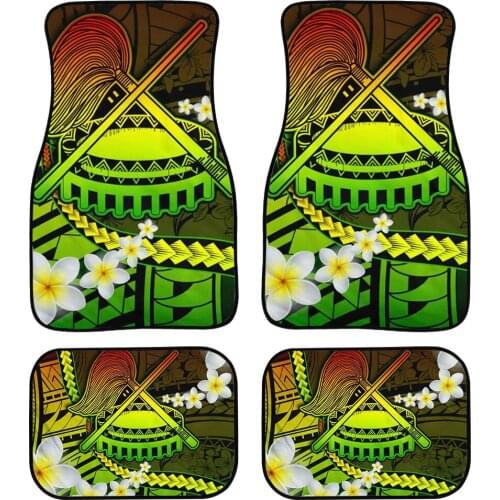 Gradient American Samoa Design Car Mats Sets Fashion Anti-slip Front and Rear Automotive Accessories Floor Mats Universal