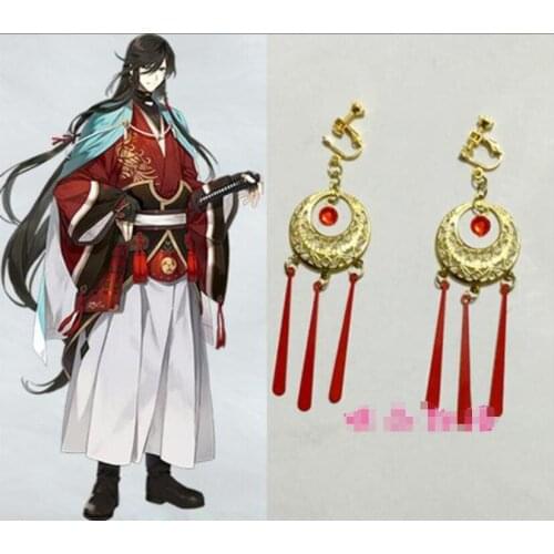 Halloween party Cartoon cosplay Touken Ranbu Online cos Izuminokamikanesada Ear clip ear studs Costumes