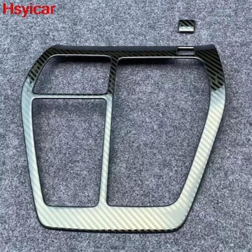 Hsyicar For Toyota RAV4 RAV 4 2019 2020 LHD Console Gear Shift Box Panel Frame Cover Trim Interior Accessories Stainless Steel