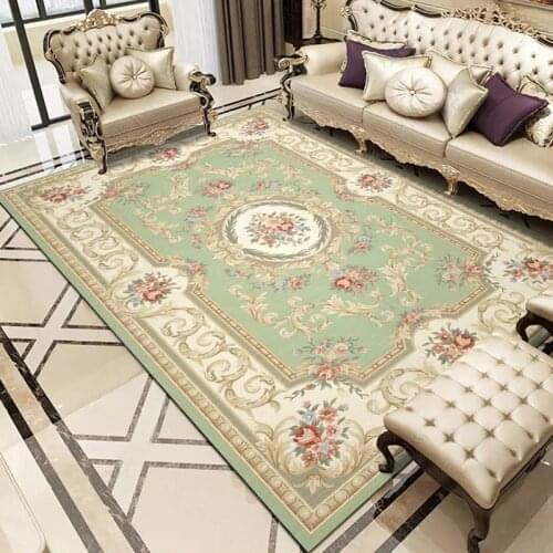 European-style Rug Living Room Rug Home Rug Floor Door Mat Soft and Delicate Rug Exquisite Printed Rug Carpet