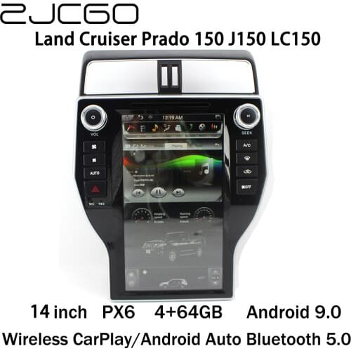 Car Multimedia Player Stereo GPS DVD Radio Navigation Android Screen for Toyota Land Cruiser Prado 150 J150 LC150 2017 2018 2019