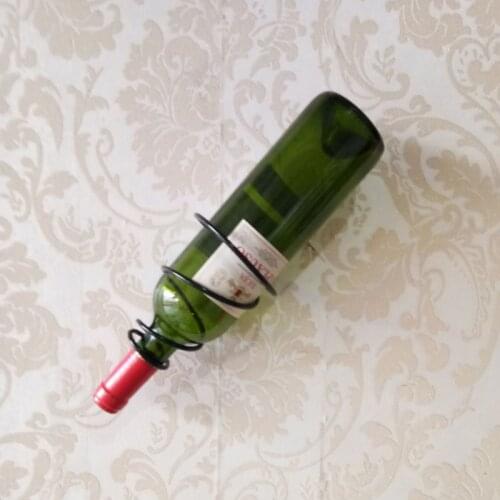 Wine Bottle Holder Iron Wall Mounted Wine Bottle Rack Holder Display Shelf Kitchen Bar Exhibition Storage Organizer Home Decor