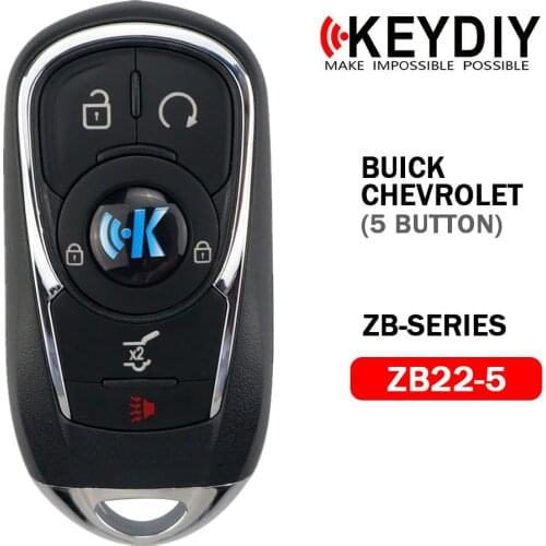 KEYDIY KD Smart Key ZB Series Remotes ZB22-3/4/5 Multiple Models for Buick/Chevrolet Style KD-X2 Key Programmer
