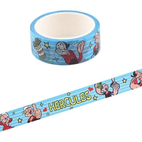 Ransitute R1102 Strong Man Sailor Cute Cartoon Washi Tapes Scrapbooking DIY Decorative Creative Kawaii Tapes