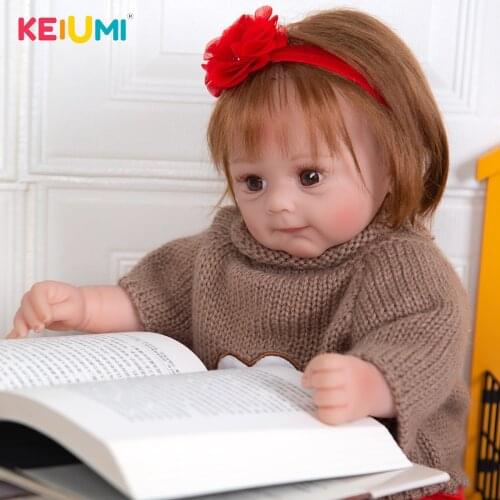 Lifelike 50 CM Soft Cloth Body Girl Reborn Baby Doll Toy Realistic Reborn Dolls 20 Inch Princess For Child Birthday Gift Present