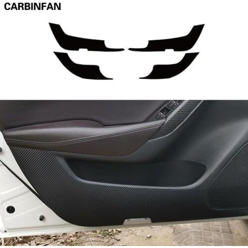 Car Styling Side Door Inner Decal Anti-kick Protective Carbon fiber Flim Stickers For Mazda ATENZA 2017-2018