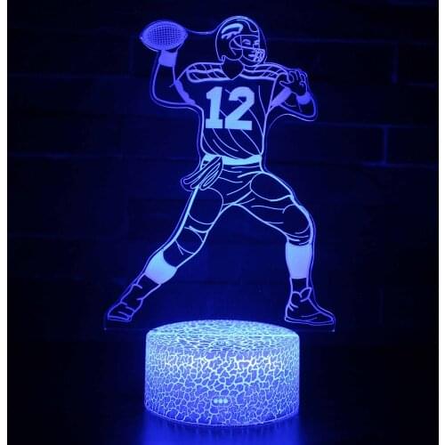 Rugby Team Night Light ForHome Kawaii Room Decor AnimeFigure Nightlight Child Desk Switch Bedroom Lamp ValentinesDay Gift LED151