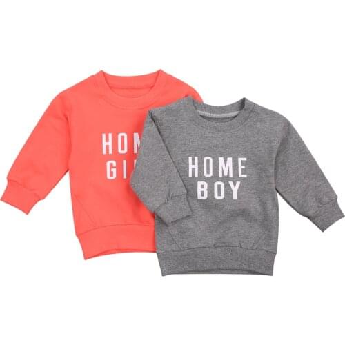 2020 Pudcoco Hoodie 0-24M Newborn Baby Boy Girl Autumn New Swearshirts Long Sleeve Letter Printed O-Neck Top Clothing