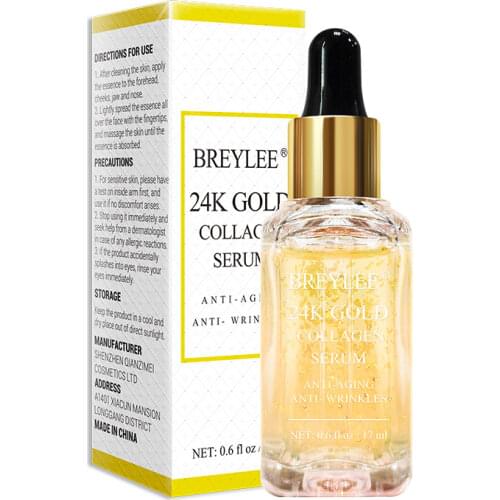 BREYLEE Collagen Lifting Firming Serum Hyaluronic Acid Moisturizing Essence Anti-Aging Remove Wrinkles Face Cream Skin Care 15ml