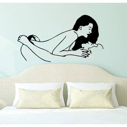 Exciting Sexy Lover Waterproof Wall Stickers Home Decor For Bed Room Mural Poster