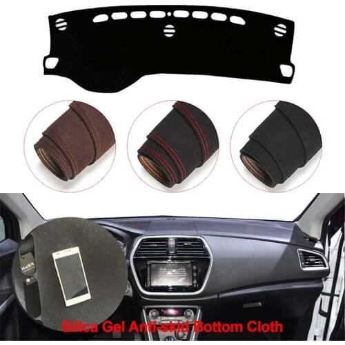Console Dashboard Suede Mat Protector Sunshield Cover Fit For Suzuki S-Cross 2013-2018
