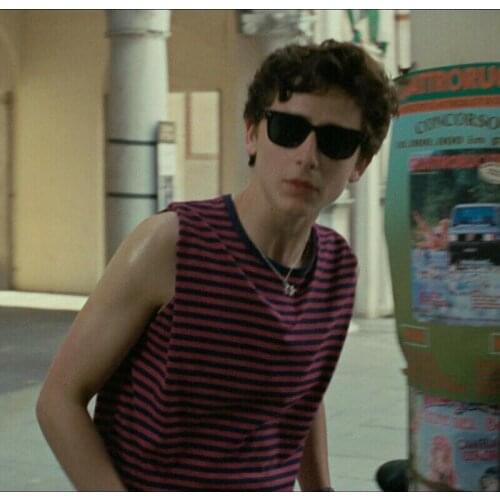 Movie Call Me By Your Name Timothee Chalamet Elio Vest T-Shirt Sleeveless shirt Top tee