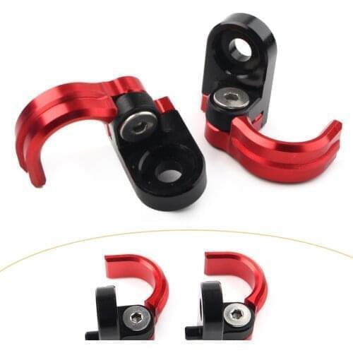 2Pcs Red Motorcycle Brake Line Hose Clamp Snap For XR400R TRX400EX 1999-2004 XR650R 2000-2007