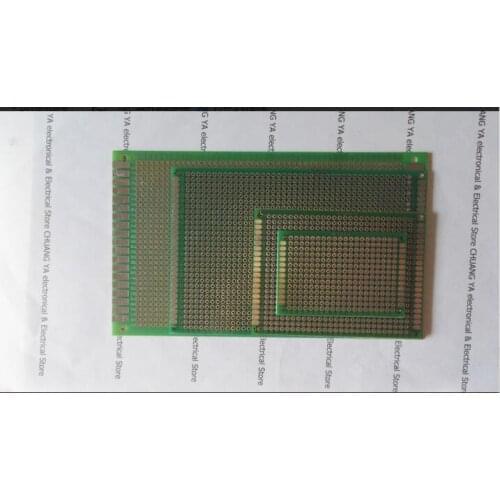 2x8 3*7 4x6 5*7 6*8 7*9 8x12 9*15 12*18 one or two-sided tinning Green oil epoxy glass fiber universal plate / PCB circuit board