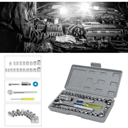 40 Pieces / Set Of Wrench Sleeve Tool Motorcycle Repair Car Sleeve Combination Car Screw Removal Installation Tool