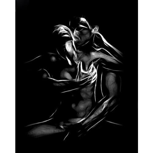 5D Diamond Painting Full Square Round Mosaic Sexy Couple Love Kiss Mosaic Rhinestones Diamond Embroidery Home Decoration DF307